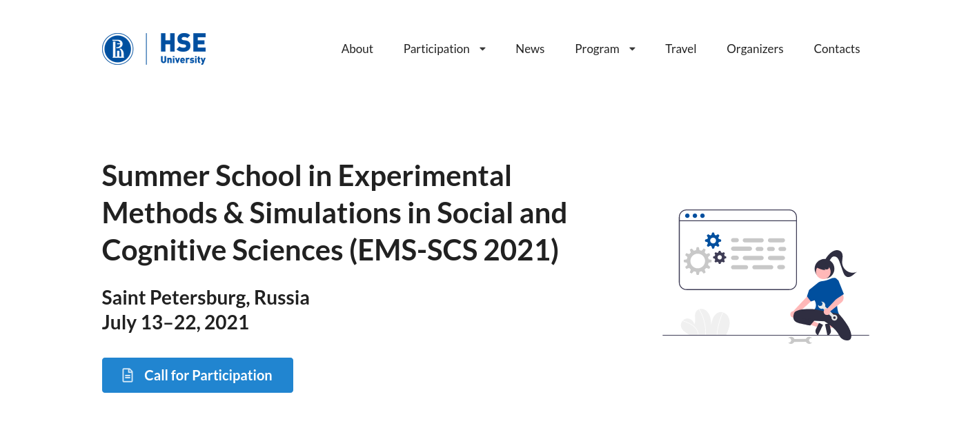 Summer School in Experimental Methods & Simulations in Social and